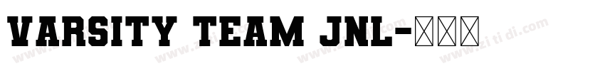 Varsity Team JNL字体转换